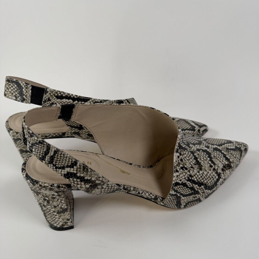 Cole Haan Grand Series Pumps Womens Phyton Slingback Embossed Leather Snake 10B - Picture 6 of 12